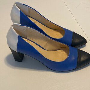 ASHRO block heel multi color heels